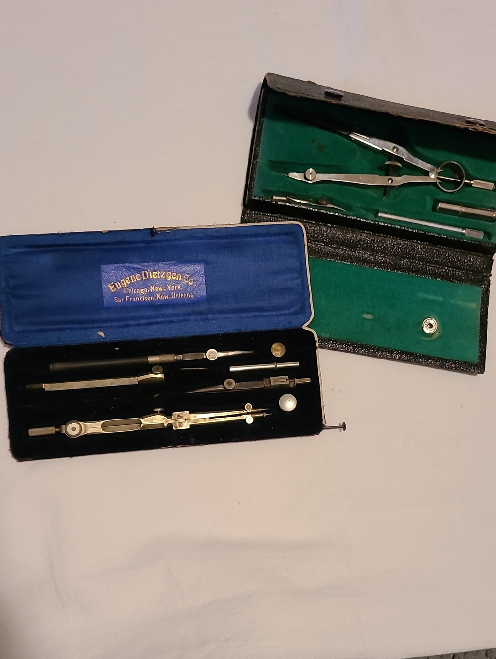 Vintage Drafting Compass Sets (2) Engineers Architects Draftsmen Decor Germany